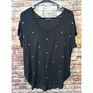 happening in the present top Shirt Blouse bling women’s size small